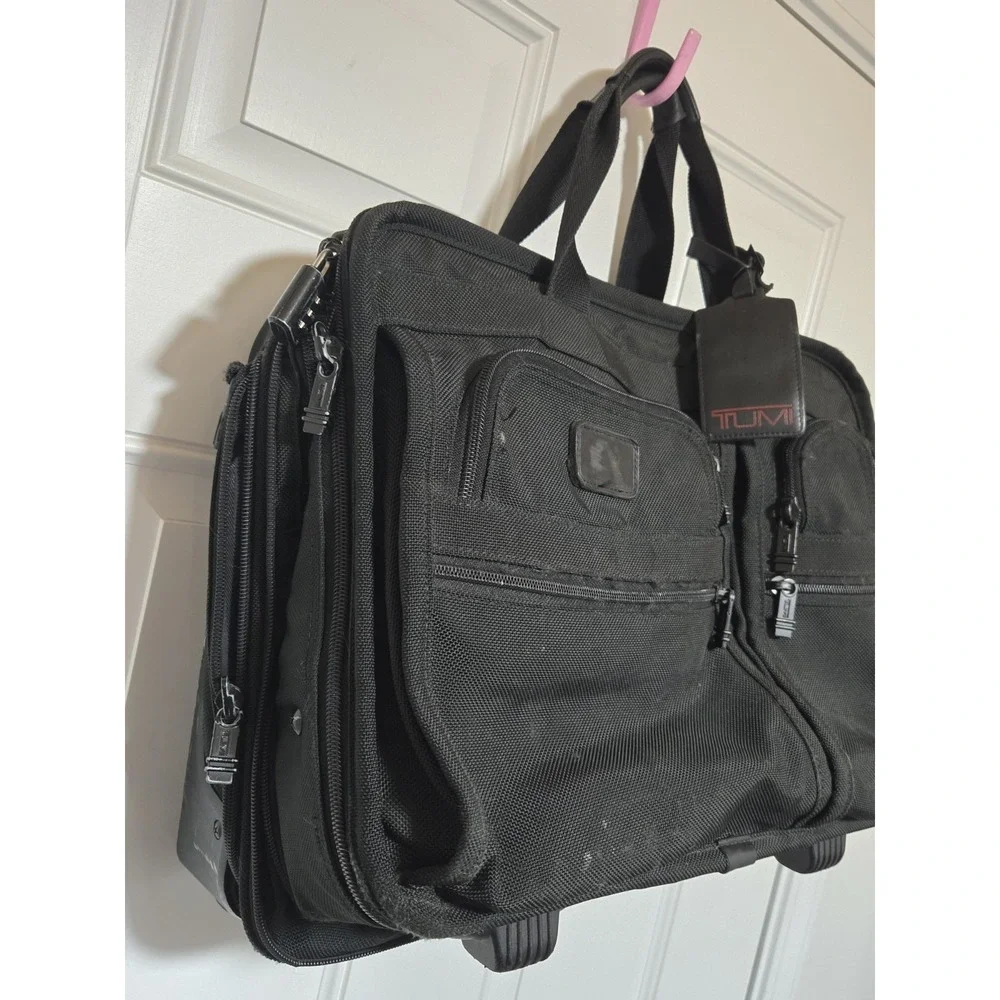 TUMI 2206D3 Deluxe‎ Rolling Expandable Laptop Carry-On Briefcase Ballistic Bag
